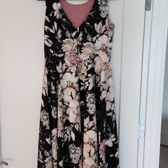 Stunning Floral-Print Fit-and-Flare Dress - Picture 3 of 4